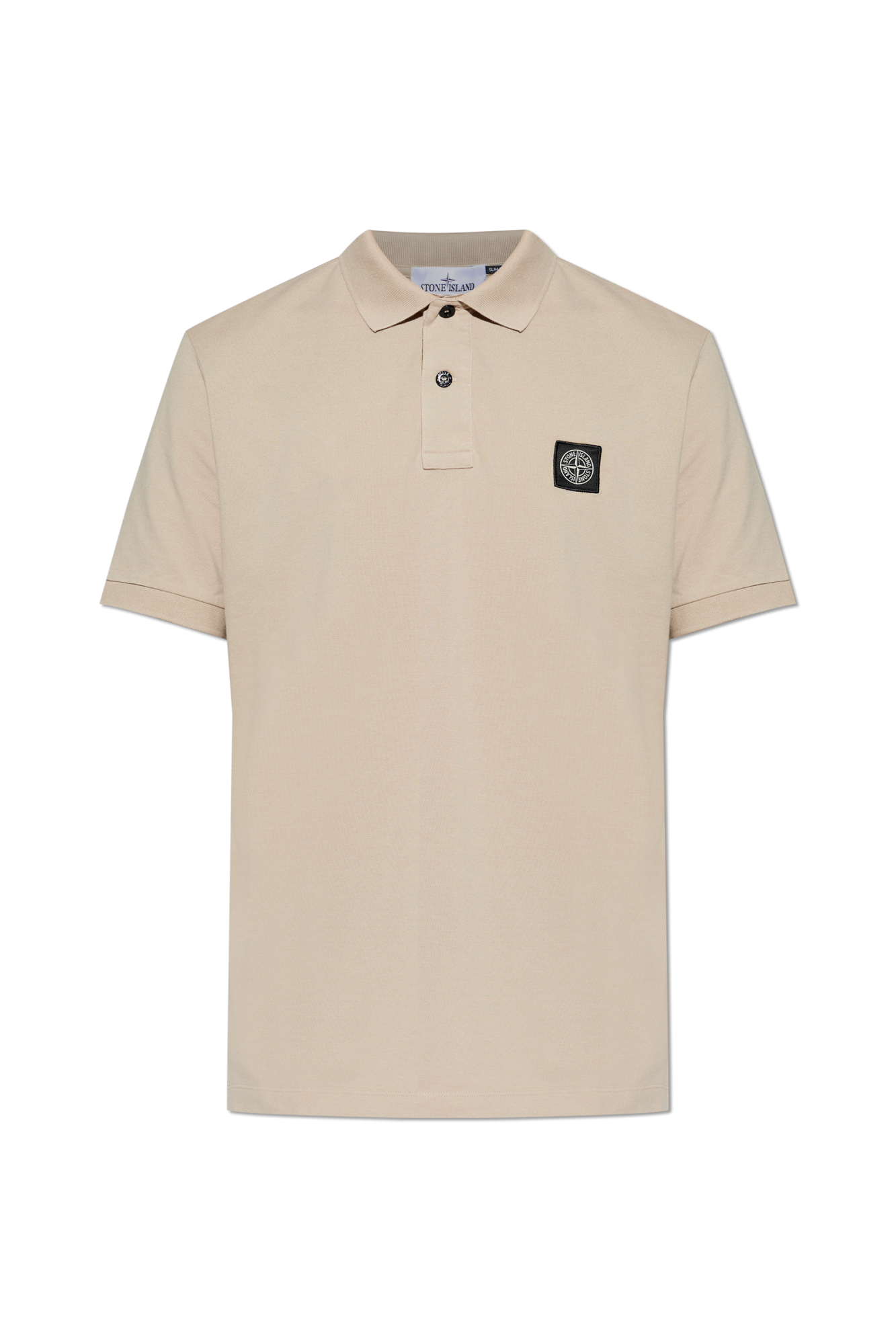 Beige Polo shirt with logo patch Stone Island - Vitkac France